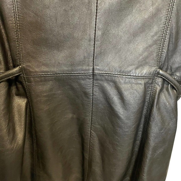 JLC New York  Leather Jacket FULL ZIP UP Size S Black Soft Pockets - Picture 14 of 15